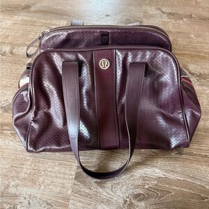 Lululemon Burgundy Two Times A Yogi Bag